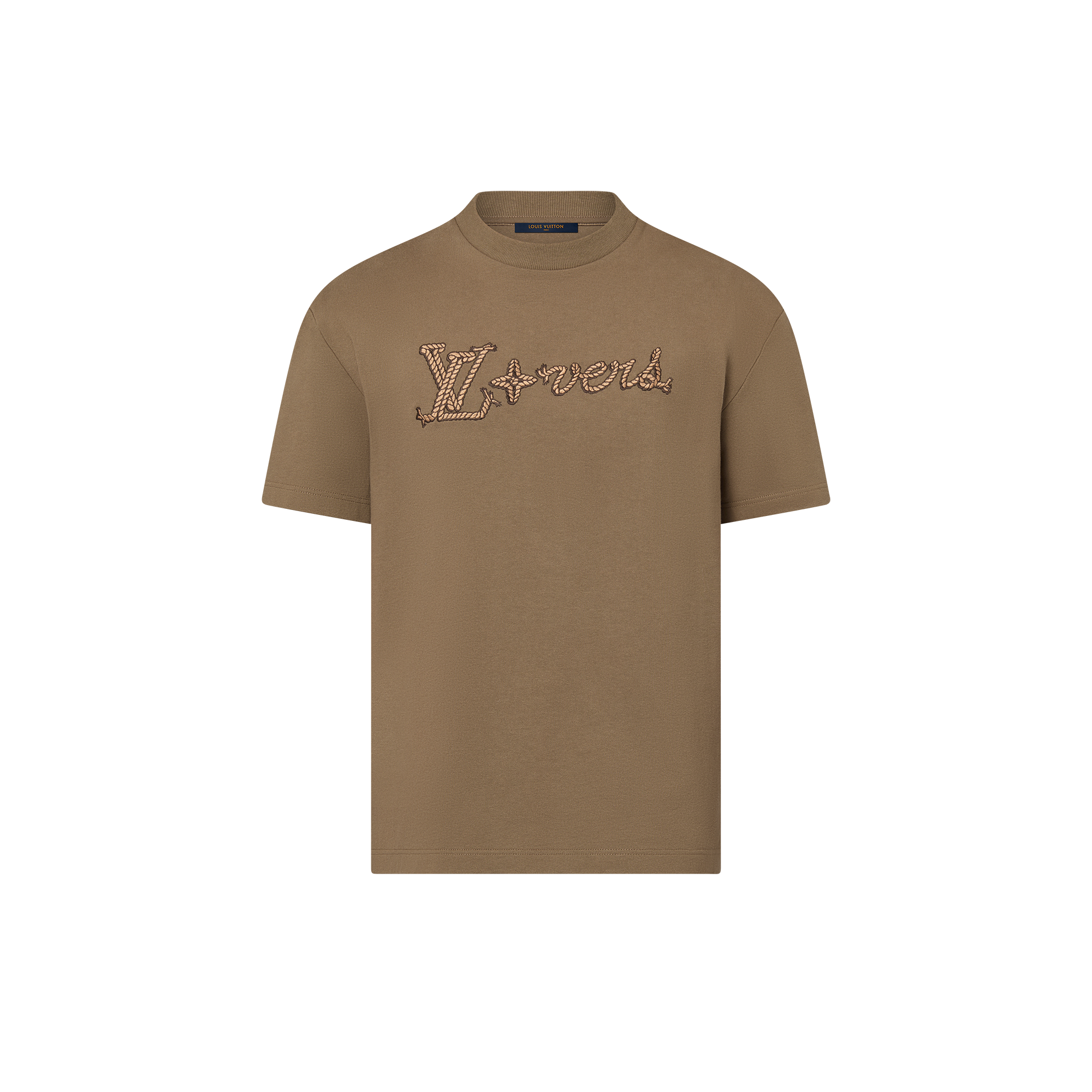 Embroidered Signature Cotton T-Shirt - Obs 15 - 1AFXP4 | LOUIS VUITTON